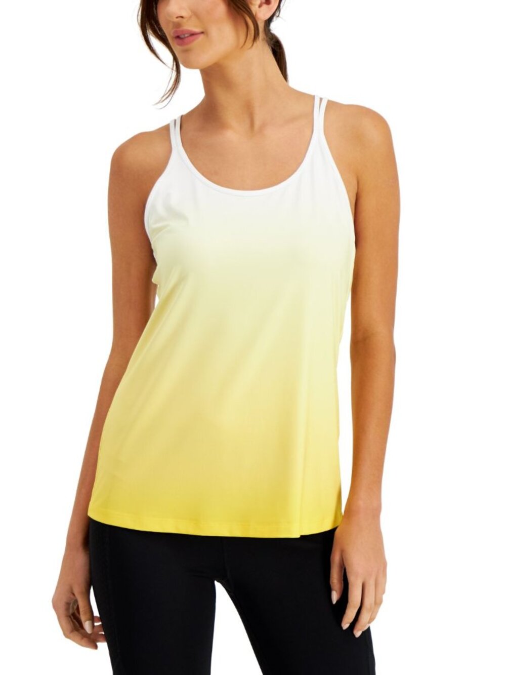 Ideology Womens Activewear Sunset Strappy Tank Top